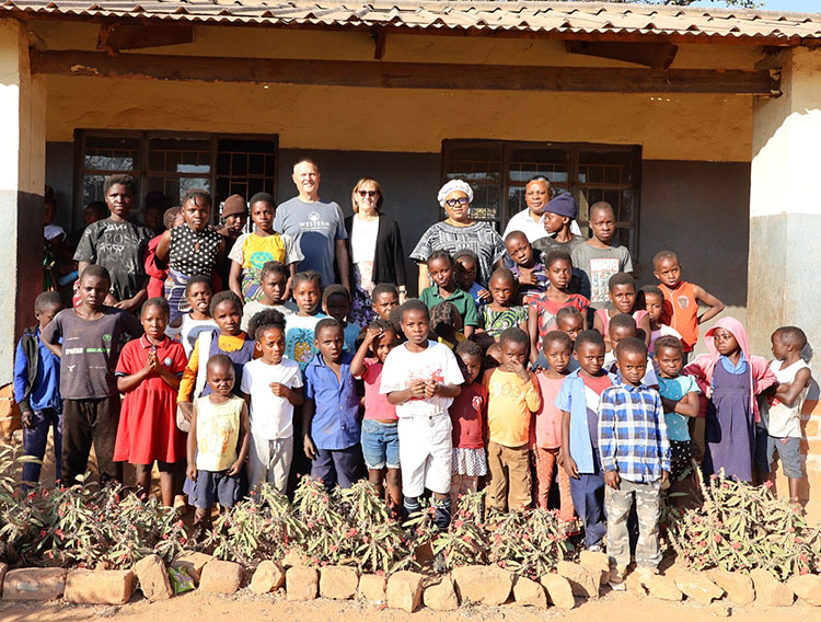 ZMF ministry visit with children and community members